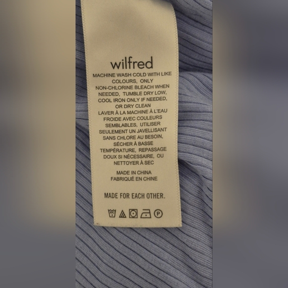 Wilfred Merci Ribbed Halter Tank — Light Blue (S) - Picture 4 of 5